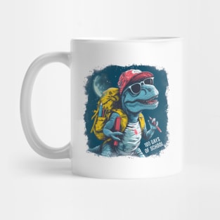 100 days of school T-Rex With Glasses Mug